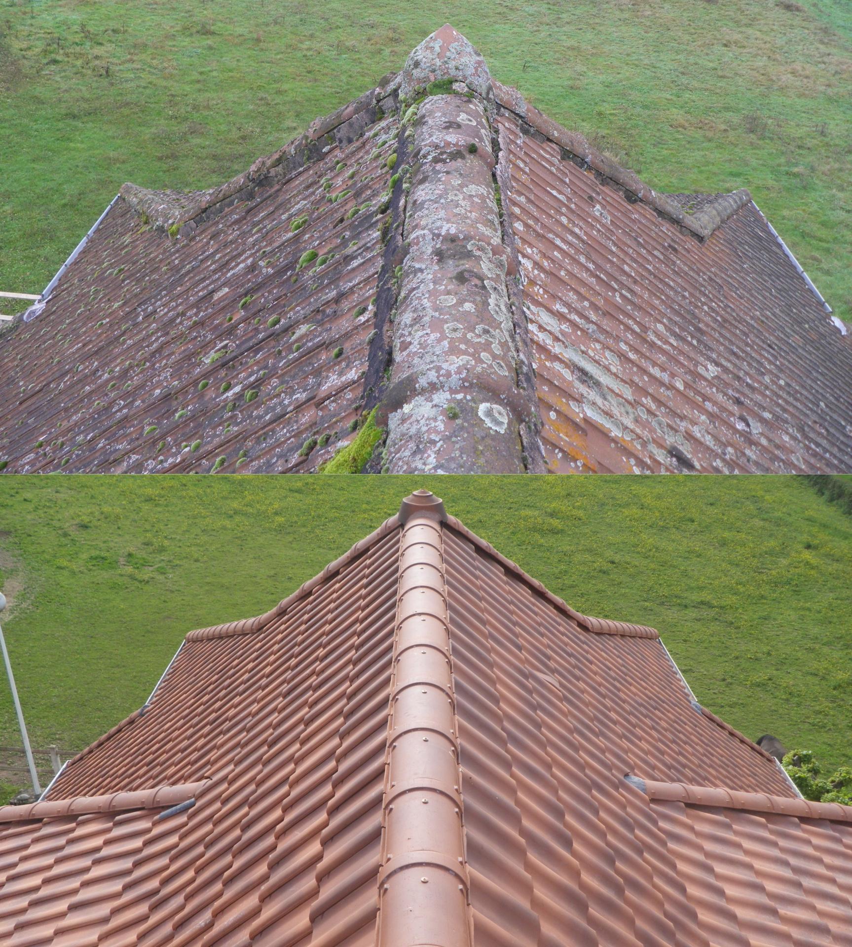 Rénovation de toiture de l'Auberge du Plain Joly
